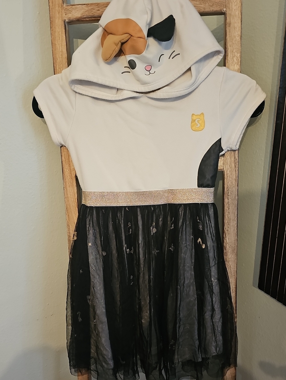 Squishmallows Girl's Original 2023 Cat Costume Halloween Party